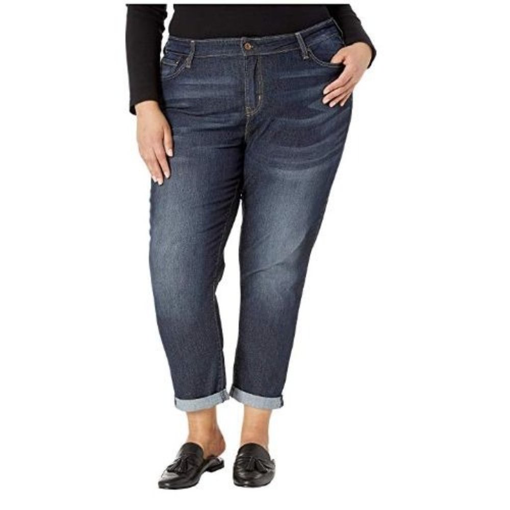 Women's Signature by Levi Strauss & Co. Gold Label Plus Size Mid-Rise Slim Boyfr